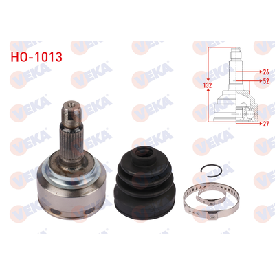 Honda Jazz 2008-2014 Ön Dış Aks Kafası